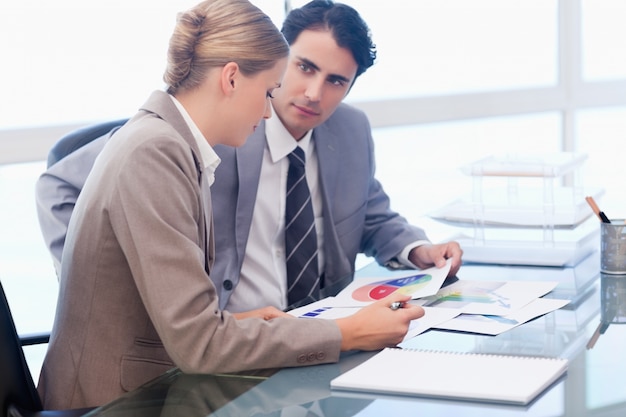 Distribution office desk with accounts receivable ledger and invoices